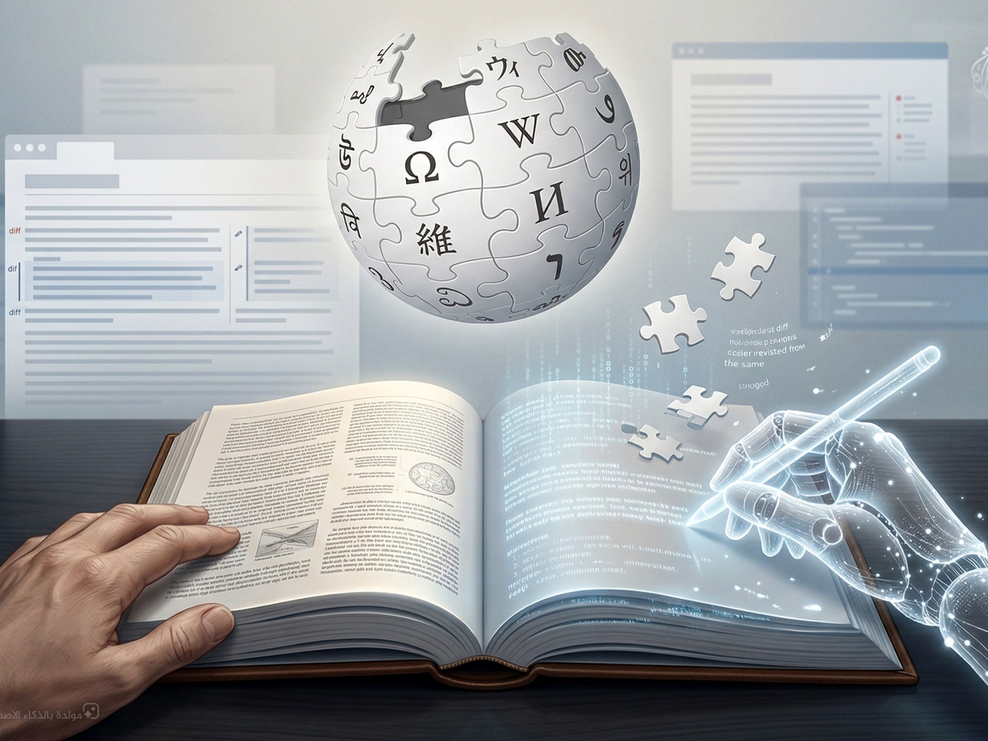 روبوت يحرر الموسوعة.. صدمة ويكيبيديا تكشف مستقبل المعرفة