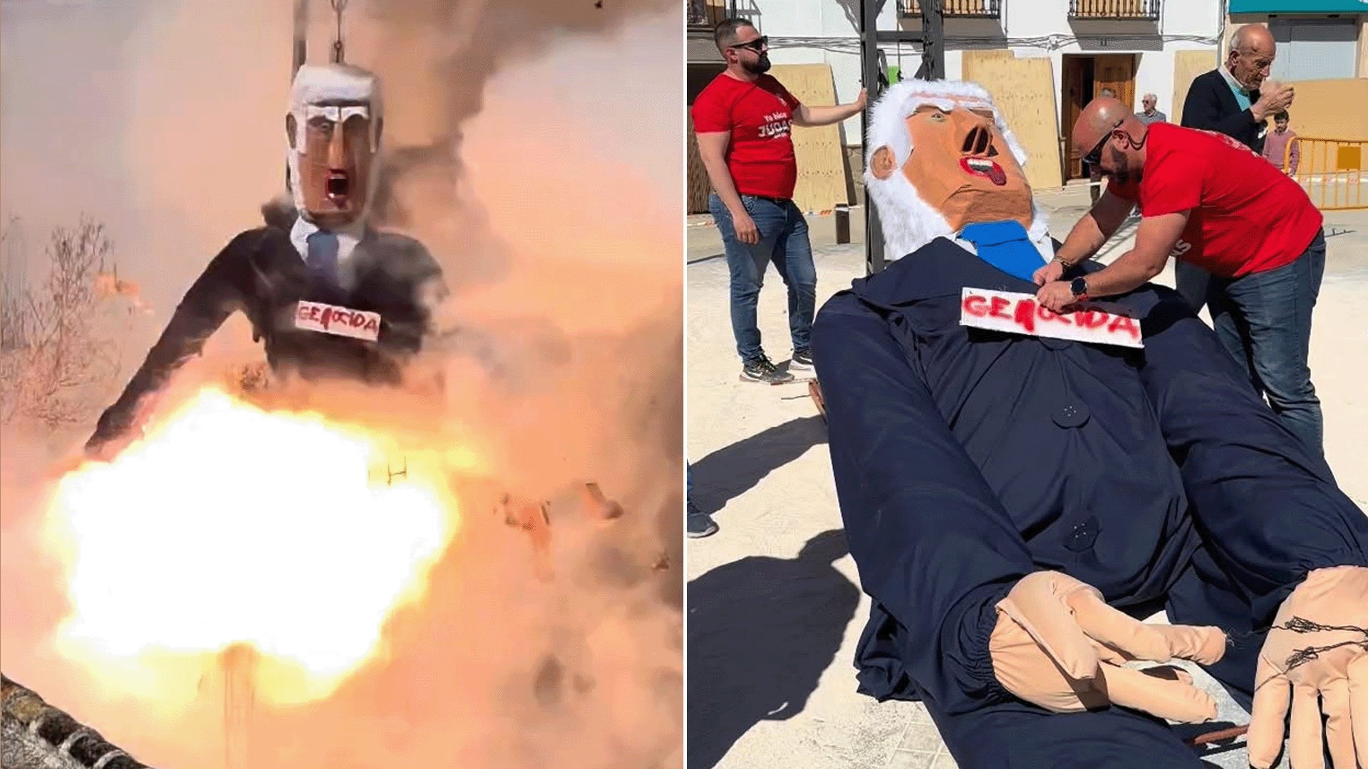 حرق دمية نتنياهو في إسبانيا.. من تقليد محلي إلى اتهامات بمعاداة السامية