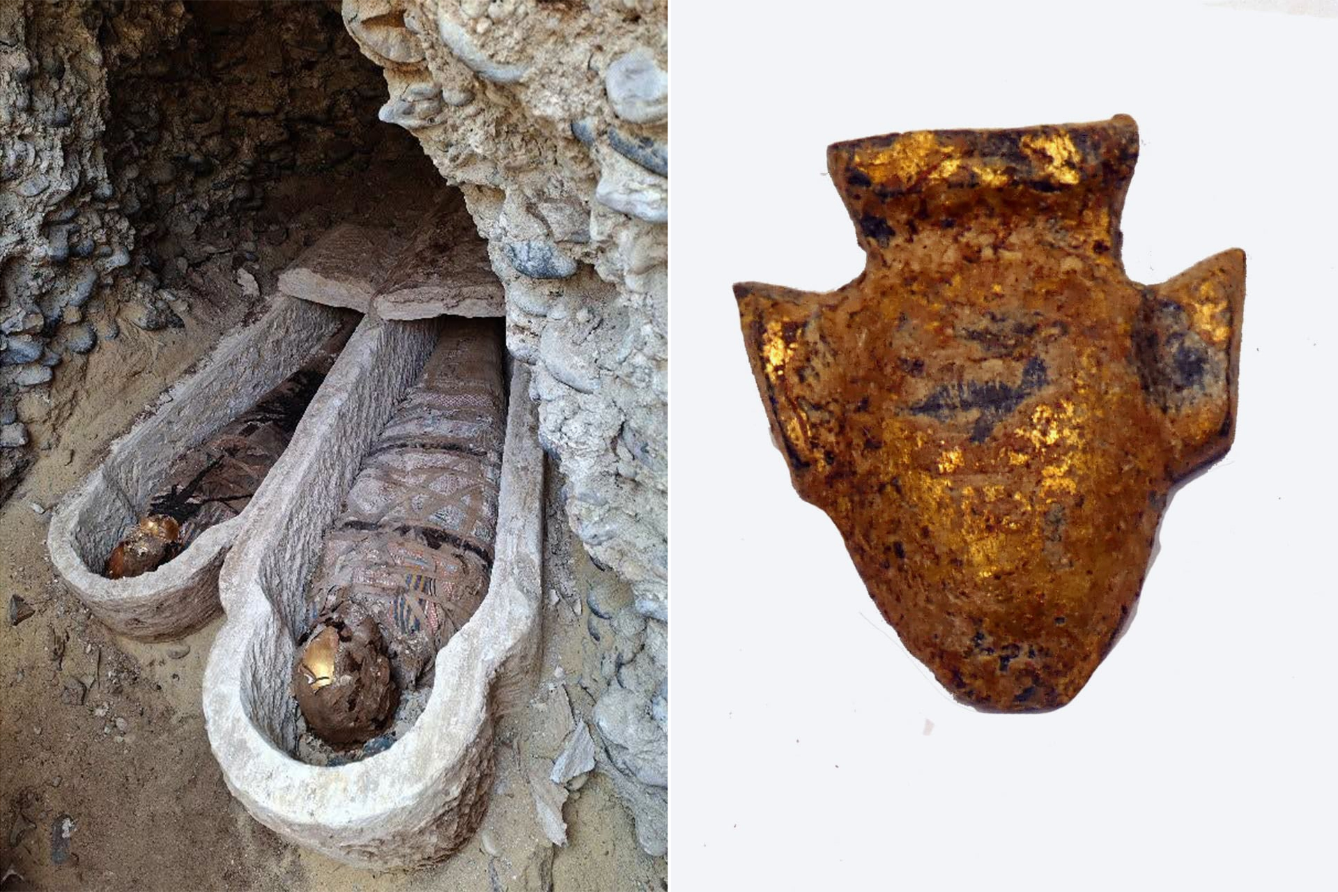 ألسنة ذهبية في أفواه الموتى.. وكنوز مصرية تعود من نيويورك