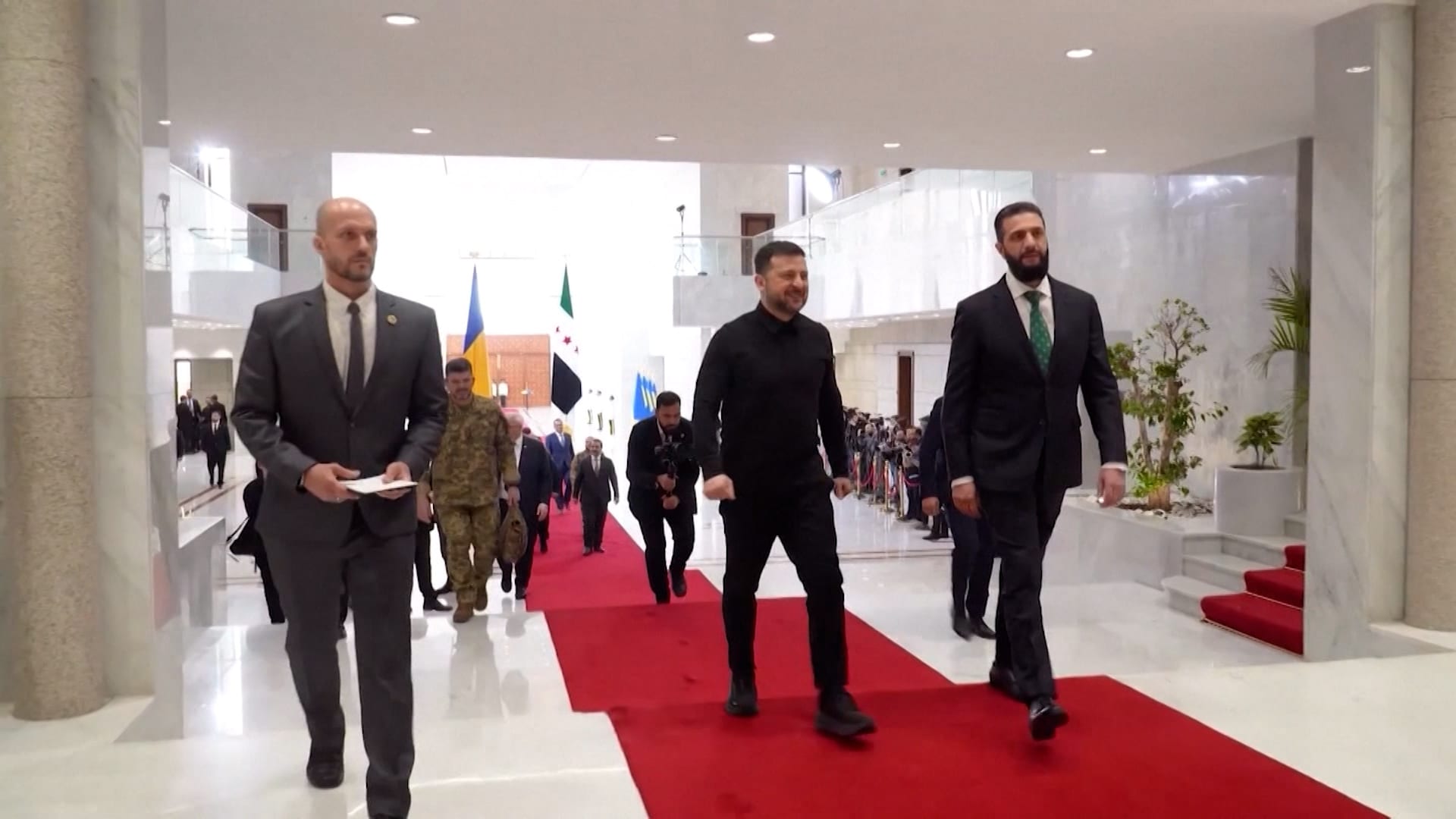 إليك ما ناقشه الرئيسان الأوكراني والسوري بعد لقائهما في دمشق