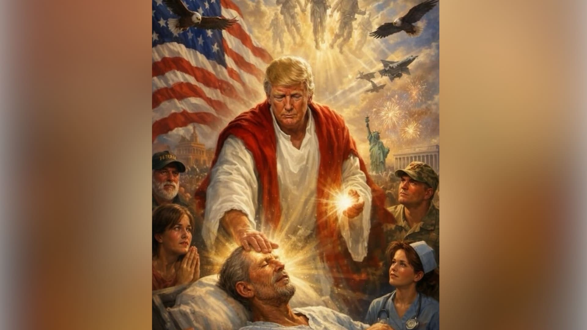 أمر نادر الحدوث.. نظرة على حذف ترامب صورة أظهرته كـ"المسيح"