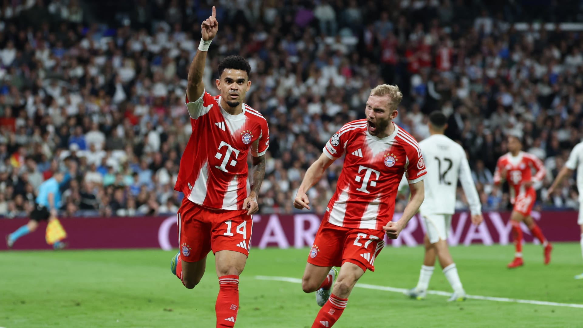 إقصاء ريال مدريد وتأهل بايرن ميونخ وأرسنال لنصف نهائي دوري أبطال أوروبا