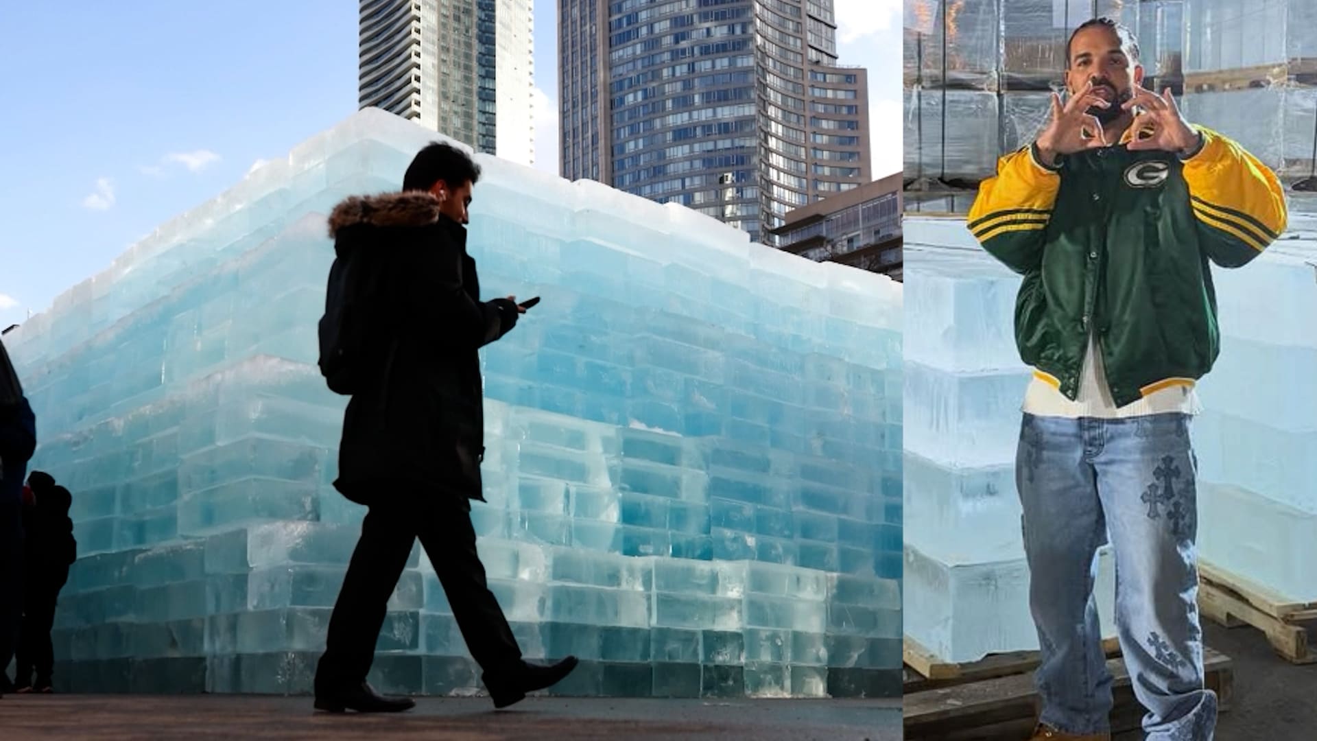 لماذا حاول معجبو دريك مغني الراب الكندي كسر هذه المنحوتة الجليدية؟.. شاهد السبب