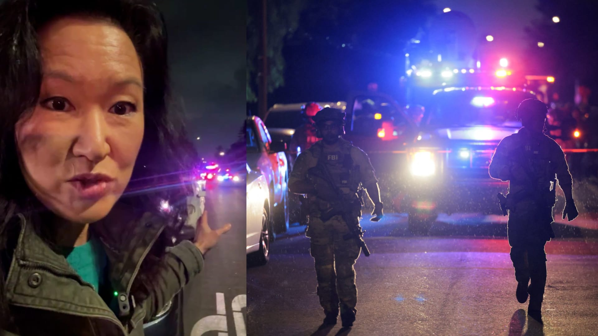 CNN أمام منزل المشتبه به في إطلاق النار خلال حفل عشاء مراسلي البيت الأبيض