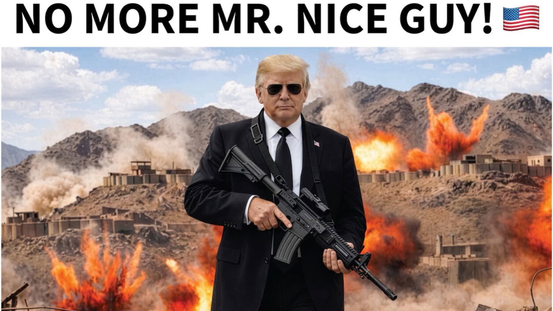 ترامب ينشر صورة وتعليق عن إيران فجرا بتوقيت واشنطن