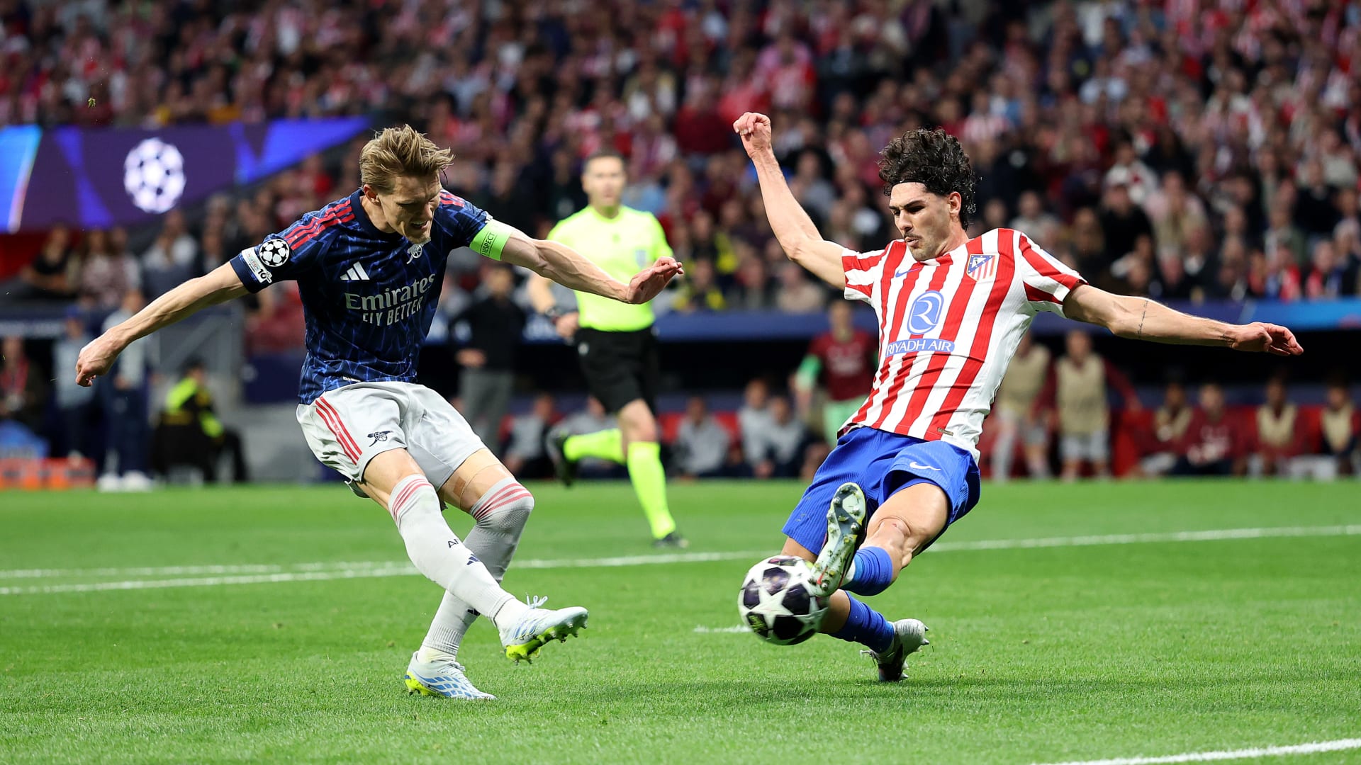 تشامبيونزليغ: لا فائز في مواجهة أتلتيكو مدريد وأرسنال بذهاب نصف النهائي