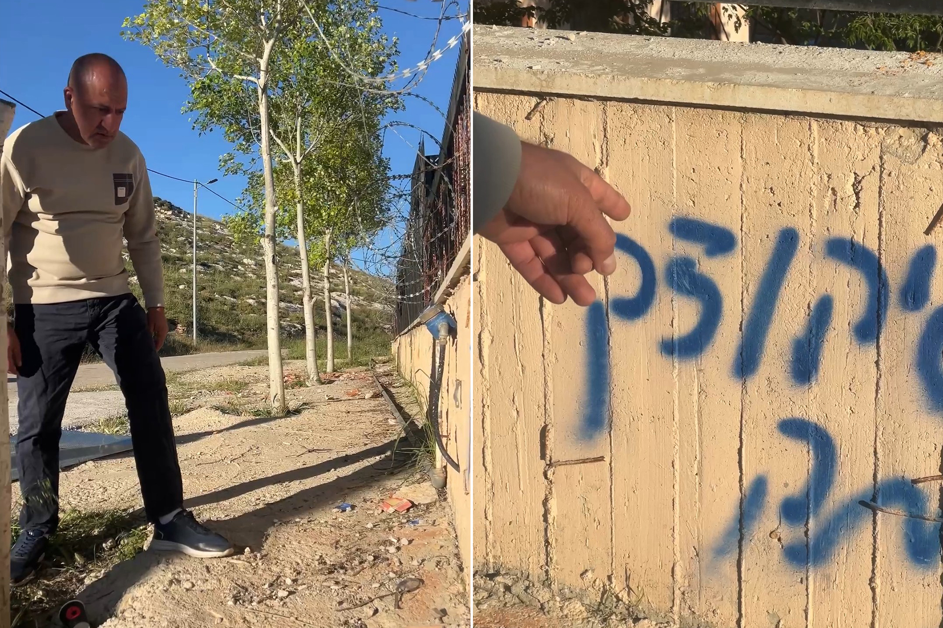 فلسطيني يحيط منزله بالأسلاك الشائكة.. إليكم السبب