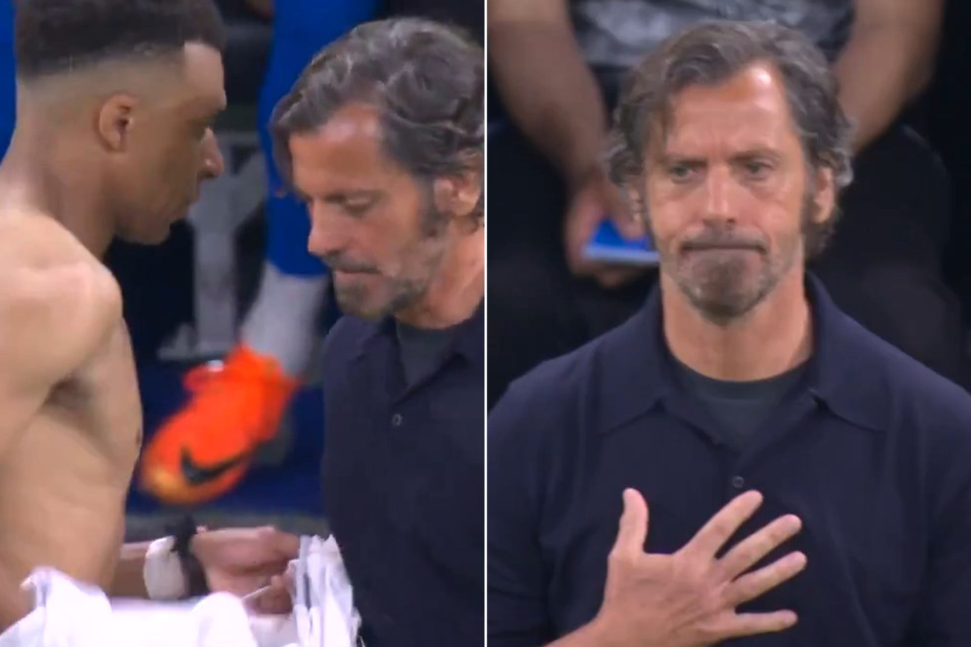 شاهد.. مدرب ألافيس يطلب قميص مبابي بعد خسارة فريقه