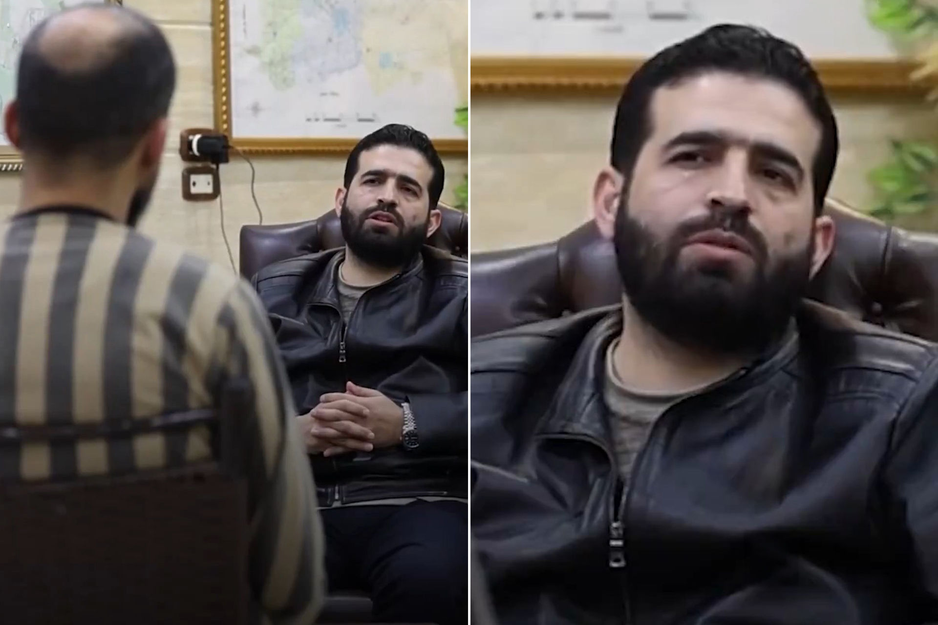 "ما عندك قلب؟".. لحظة مواجهة وزير الداخلية السوري لمنفذ مجزرة التضامن