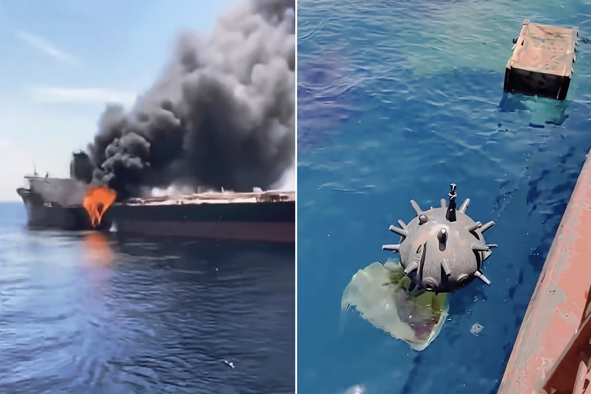 ألغام إيرانية تنفجر في سفن أمريكية في هرمز.. ما الحقيقة؟