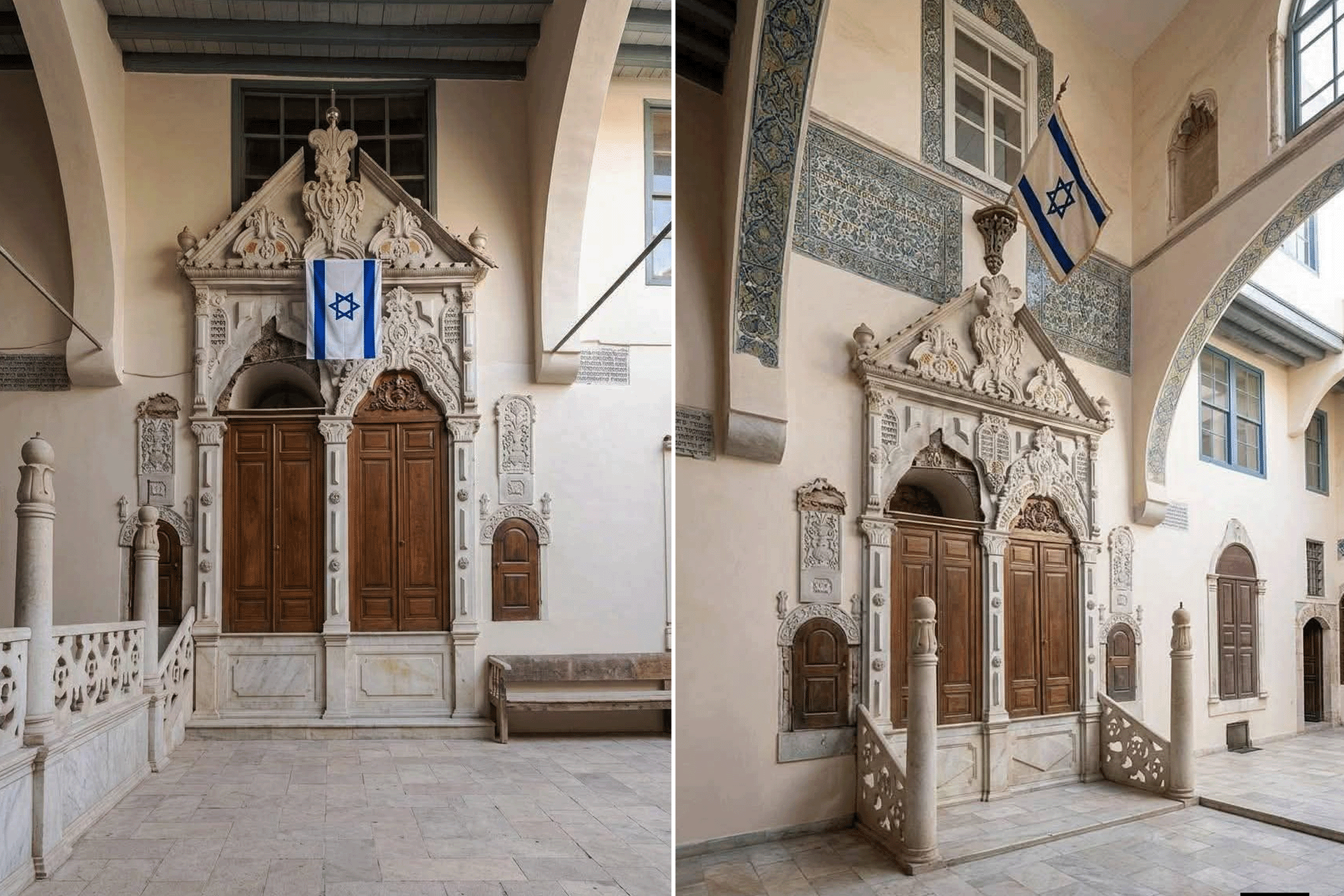 الحكومة السورية ترفع علم إسرائيل على كنيس في دمشق.. ما الحقيقة؟