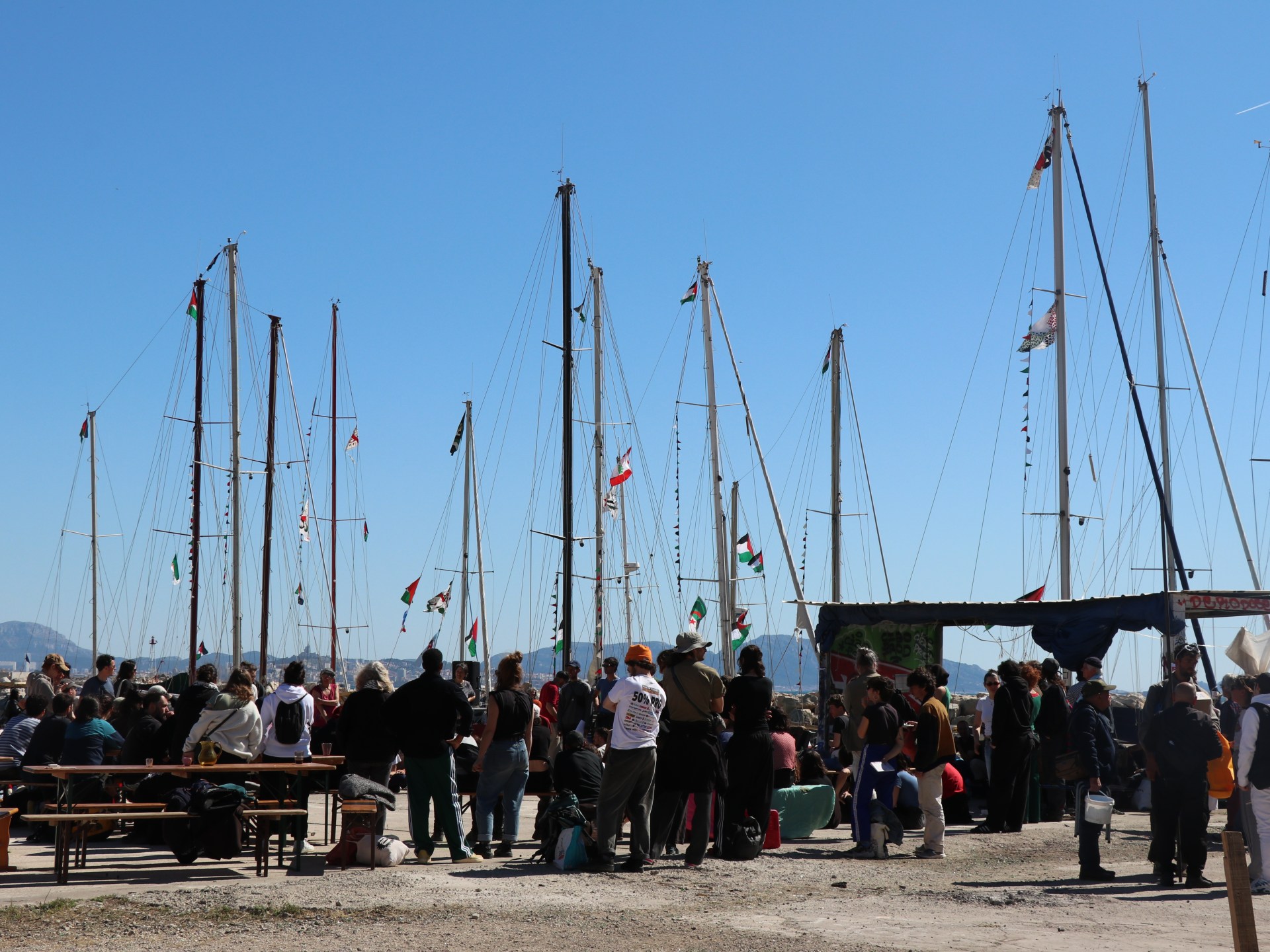 أسطول الصمود يصل صقلية ضمن مهمة لكسر حصار غزة