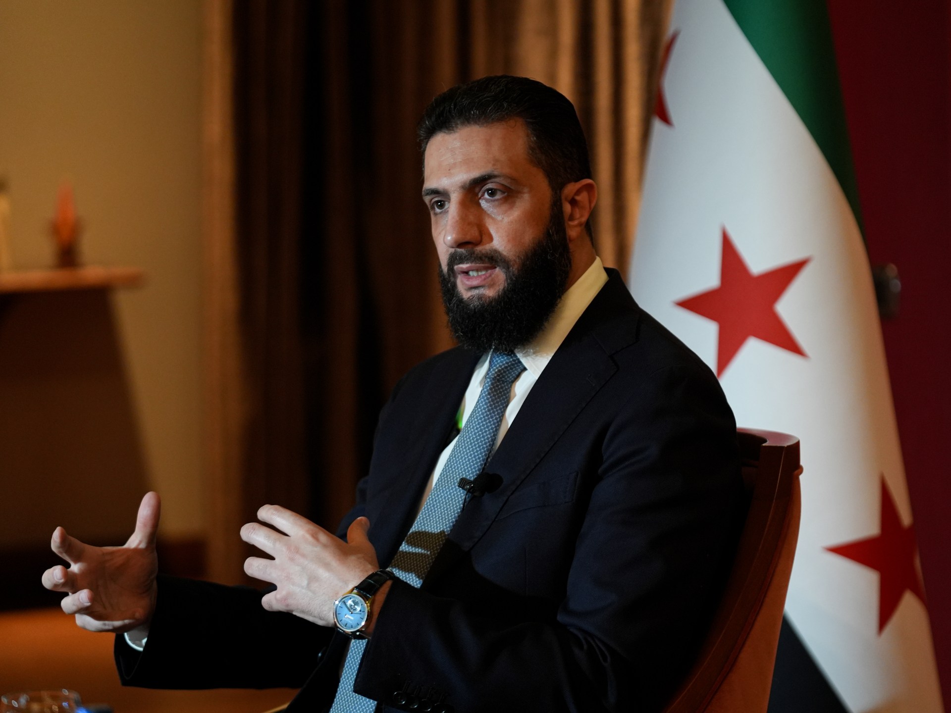 الشرع: المفاوضات مع إسرائيل صعبة وسوريا بديل آمن لإمدادات الطاقة