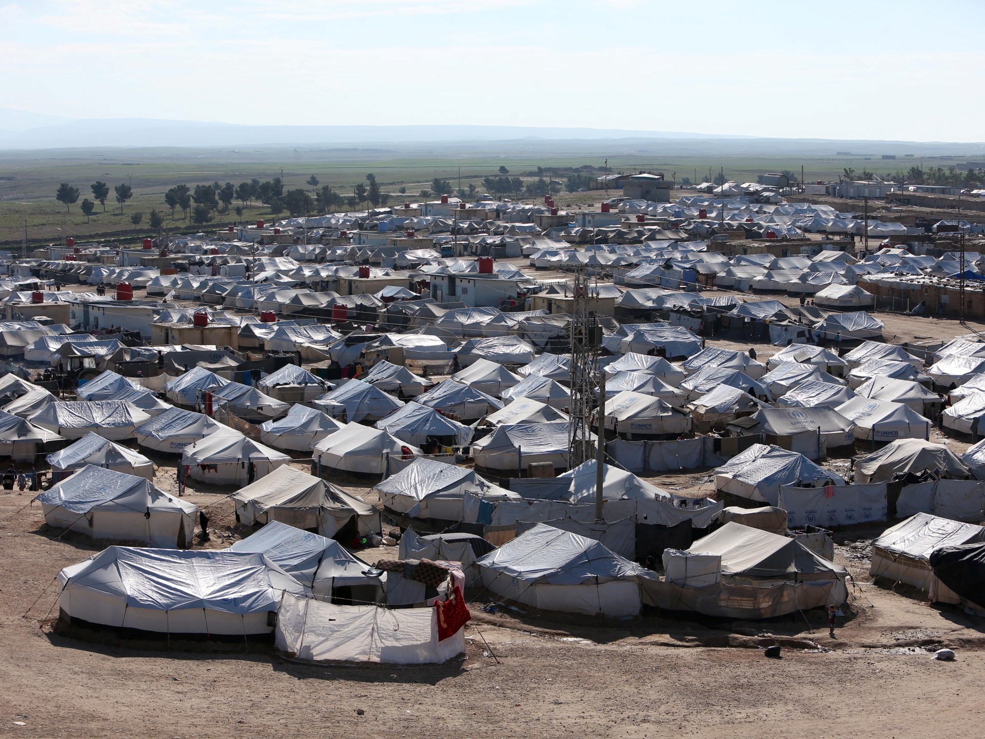 سوريا تعلن مخيم الهول منطقة عسكرية مغلقة