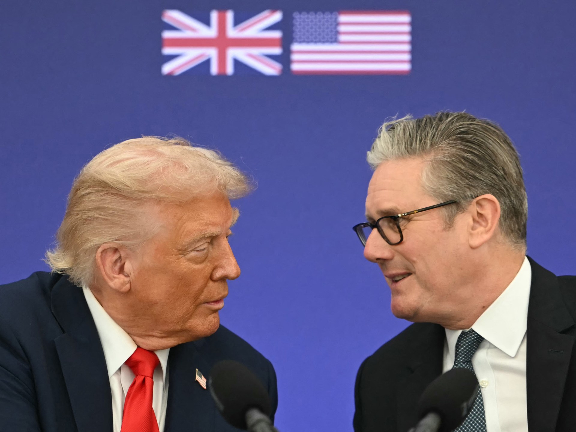 ترامب يهدد بإلغاء الاتفاق التجاري مع بريطانيا لموقفها من الحرب