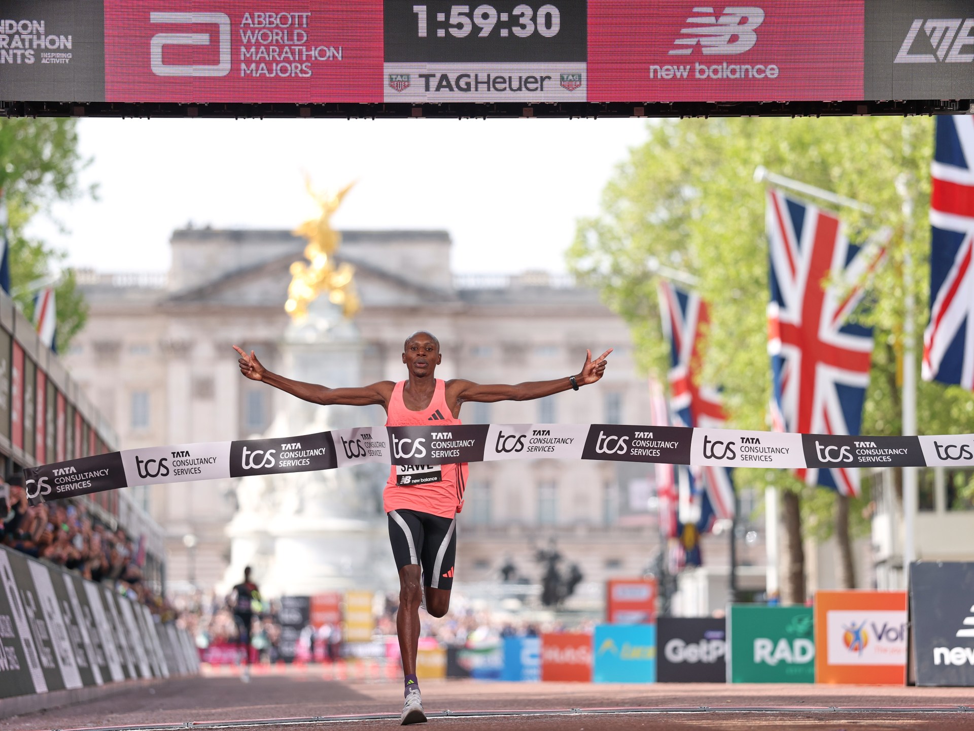 ماراثون لندن.. فوزان قياسيان لساويه وأسيفا