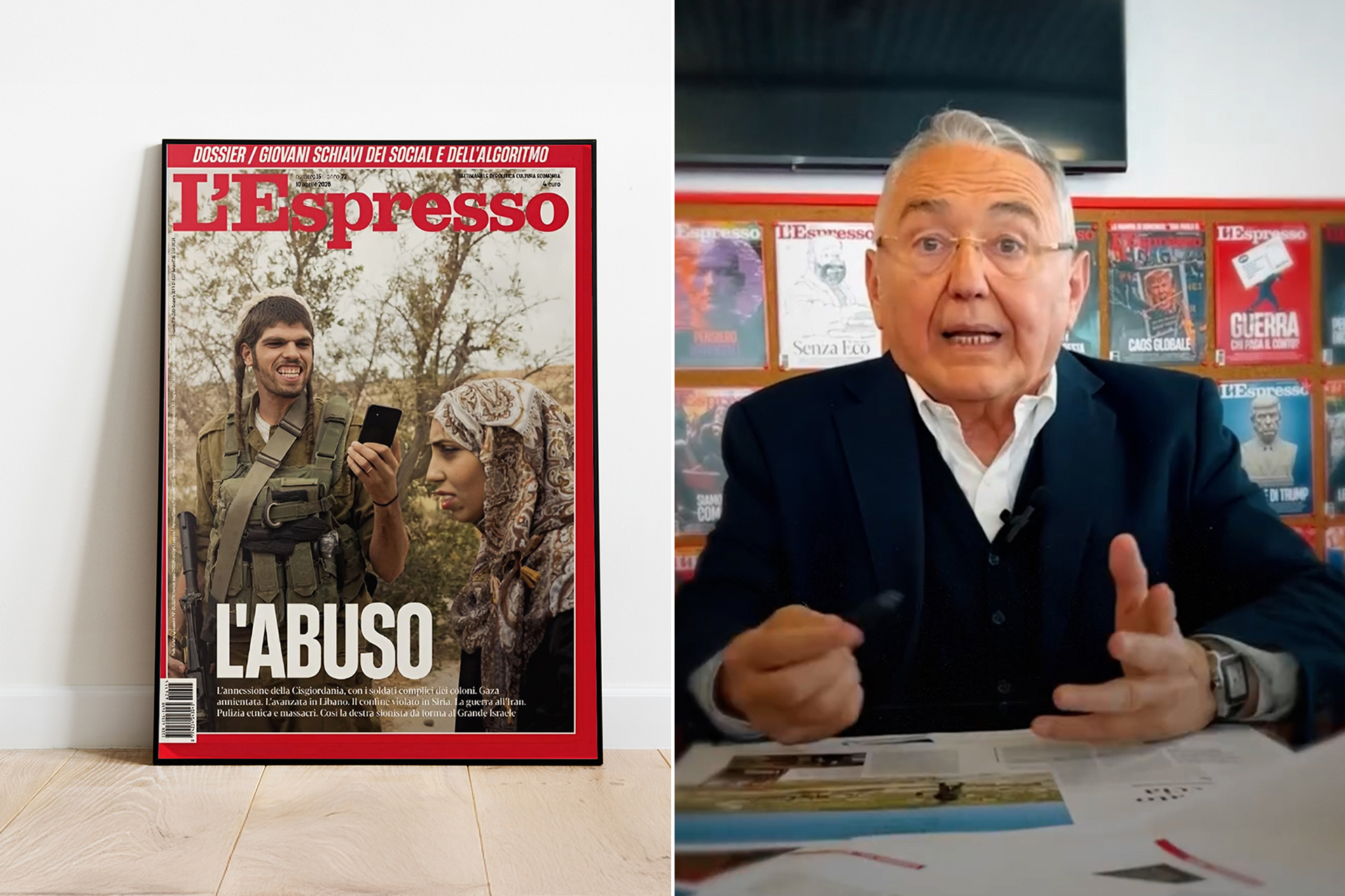 مجلة "لسبريسو" للجزيرة: المستوطنون لا يرون الفلسطينيين بشرا وغلافنا وثق ذلك