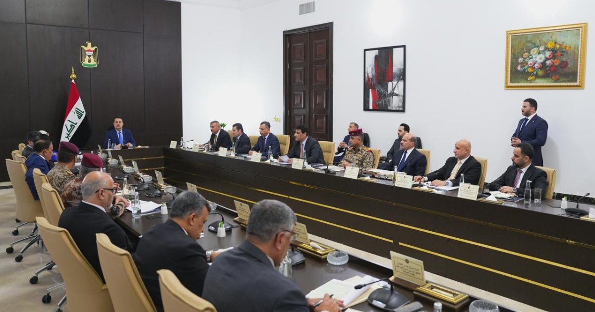 عاجل | وكالة الأنباء العراقية: المجلس الوزاري للأمن الوطني يوصي بحصر السلاح بيد الدولة واتخاذ إجراءات حازمة