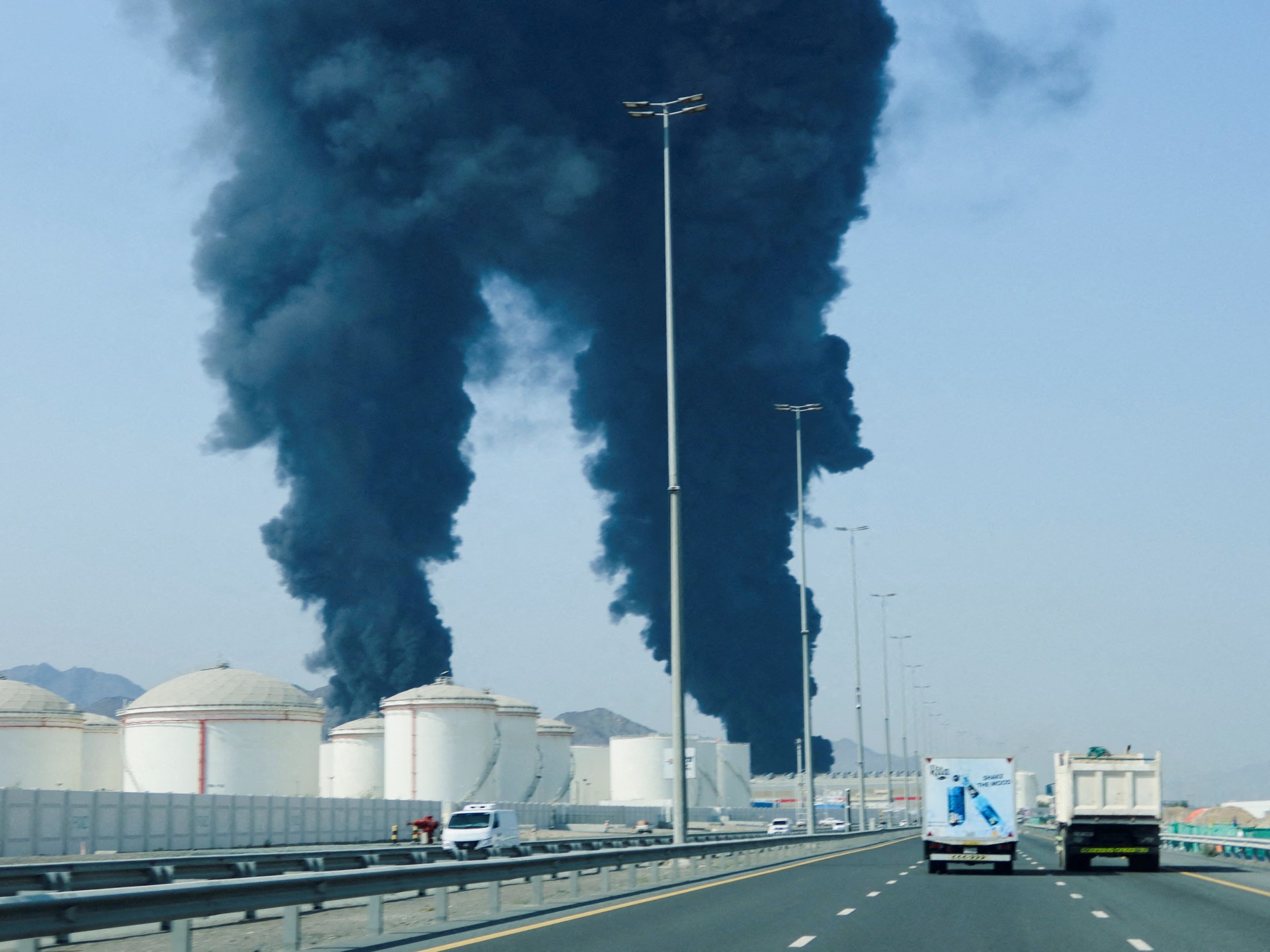 إصابات نتيجة اعتراضات لصواريخ إيرانية في دول الخليج والأردن والعراق