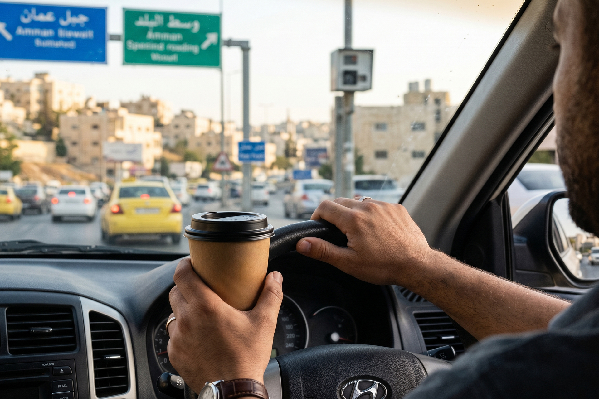 "القهوة والسجائر والكاميرات الذكية".. ثلاثي يشعل منصات التواصل بالأردن فما القصة؟