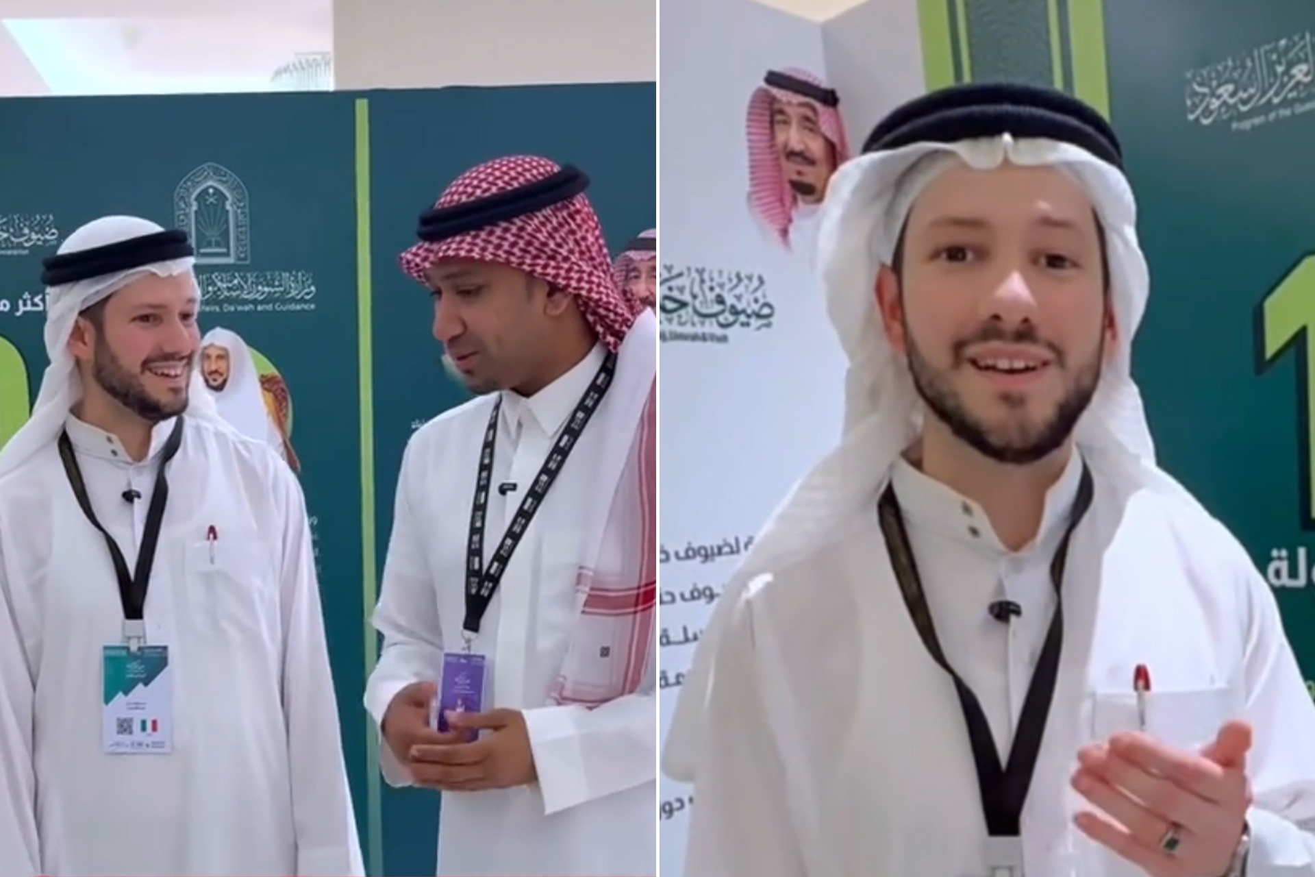 "صوت الأذان غير حياتي".. حاج إيطالي يروي قصته مع الإسلام من مكة المكرمة