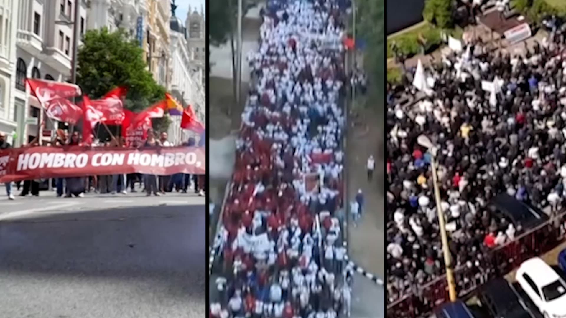 شاهد.. احتجاجات عيد العمال تجوب جميع أنحاء العالم