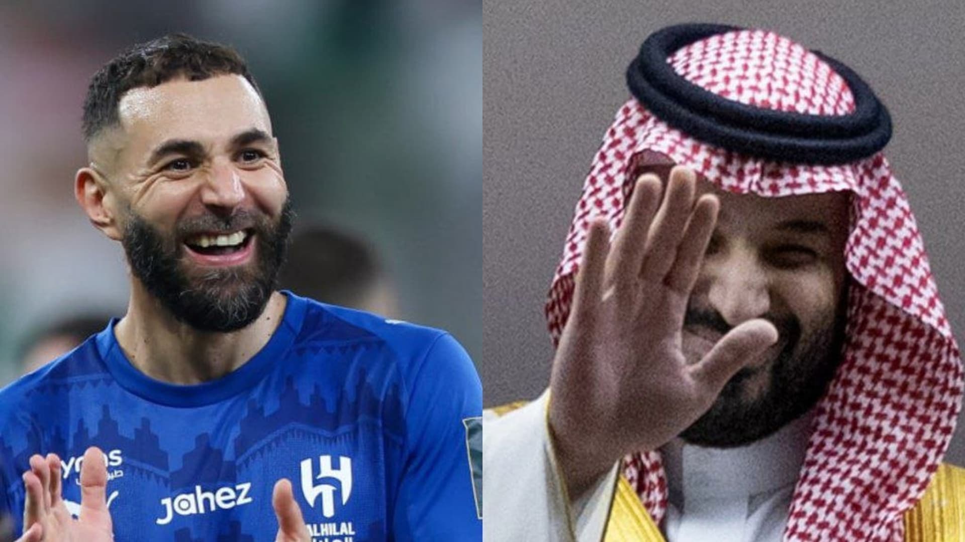 تداول لقطة بين بنزيما ومحمد بن سلمان خلال تتويج الهلال بكأس الملك