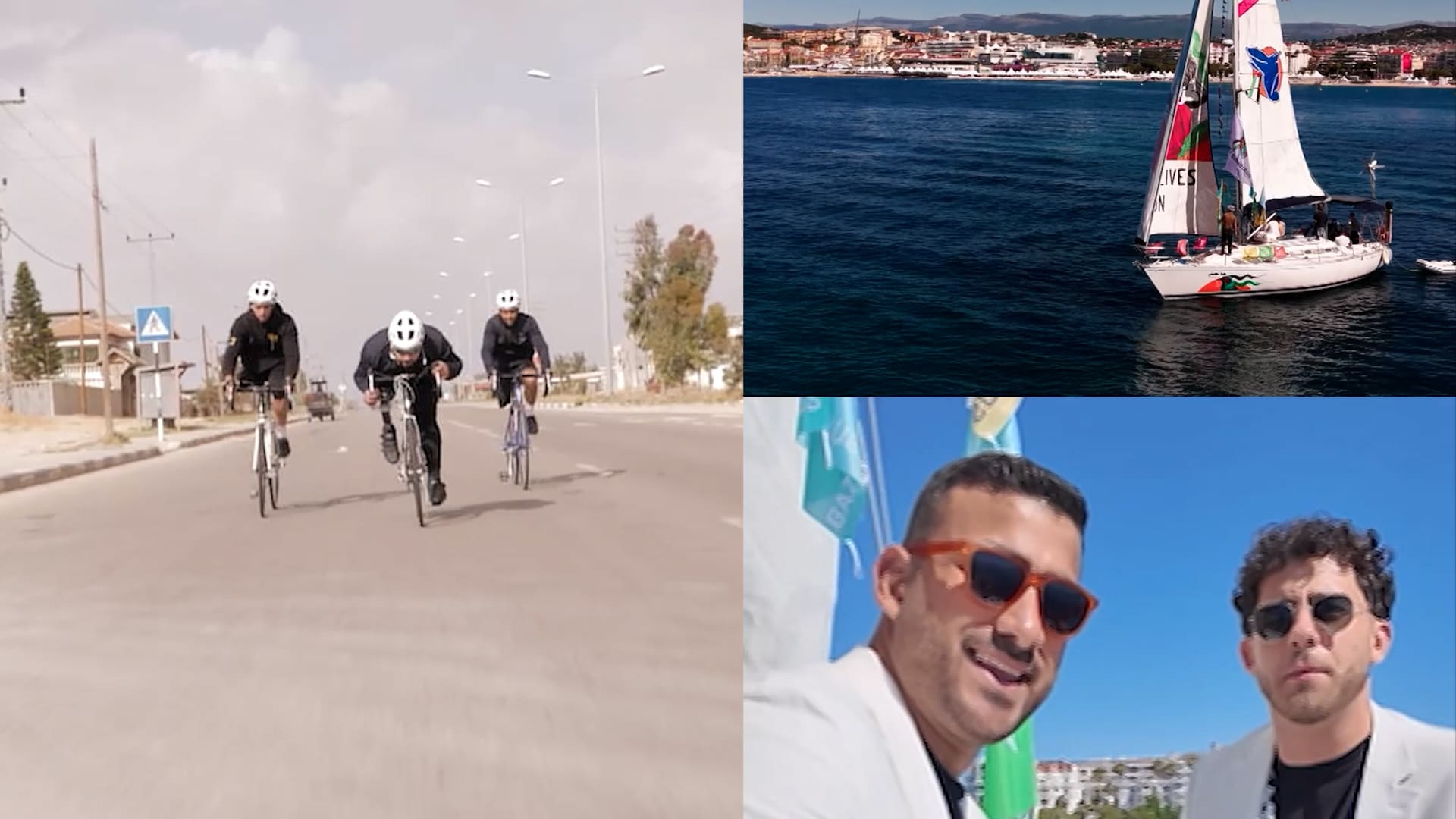 فريق من ذوي الأطراف المبتورة يبحر بقارب من غزة إلى مهرجان كان السينمائي