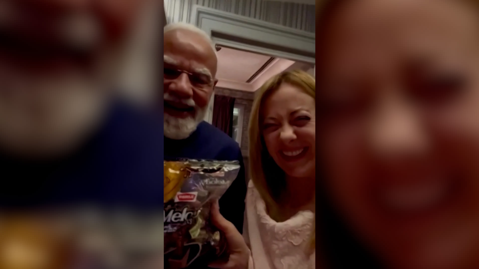 "ميلودي".. مودي يهدي ميلوني حلوى تجمع اسمي عائلتيهما