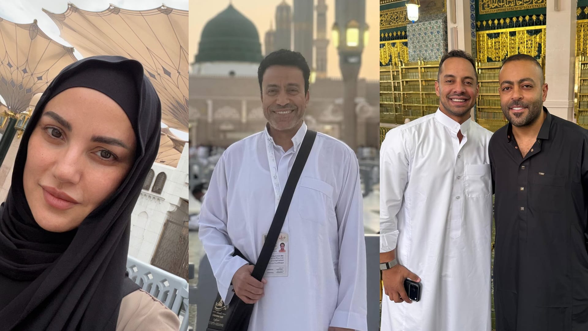 من بينهم درّة زروق وتامر عاشور.. فنانون يؤدون مناسك الحج هذا العام