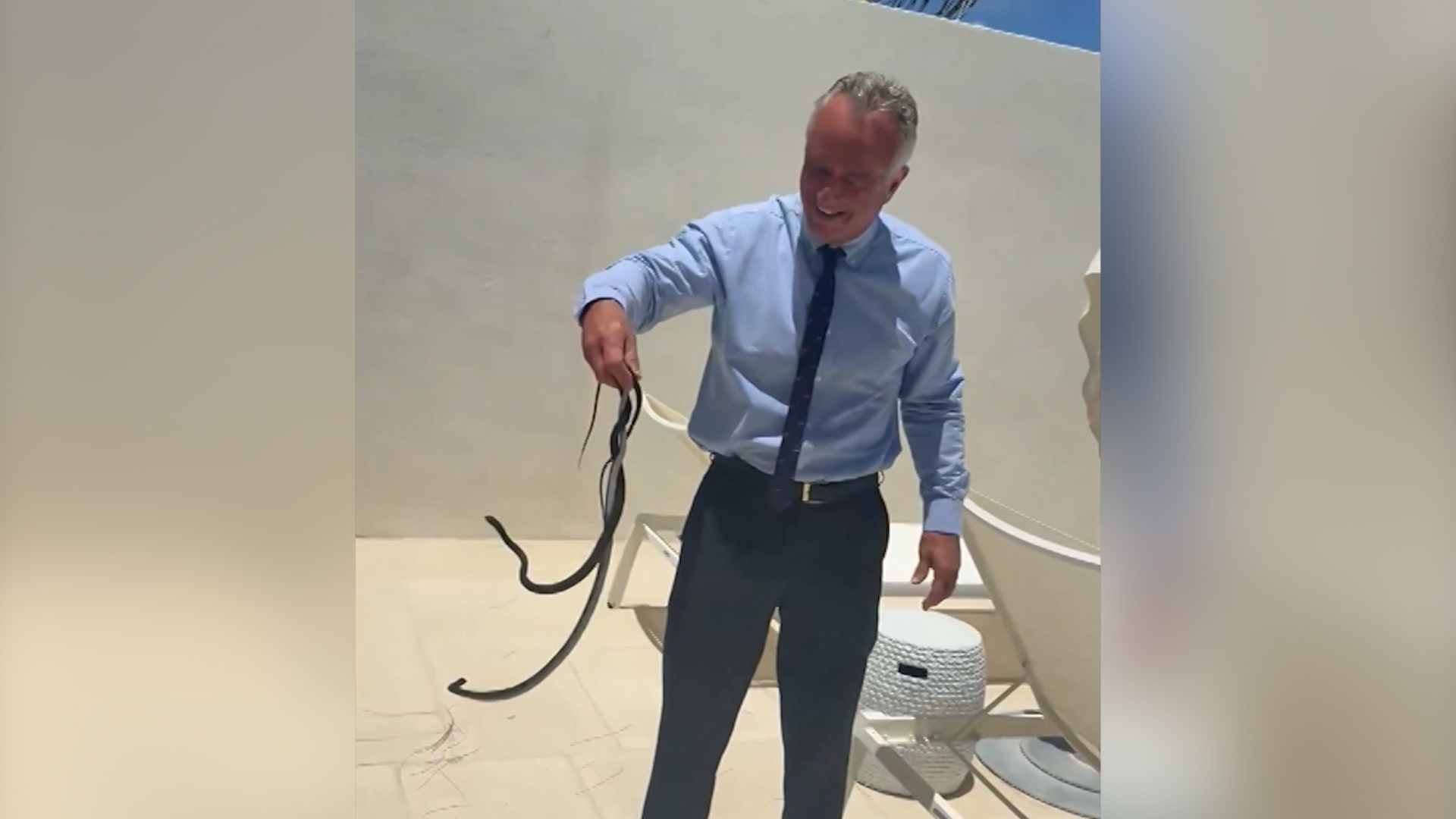 روبرت كينيدي جونيور ينشر فيديو وهو يُمسك بثعبانين