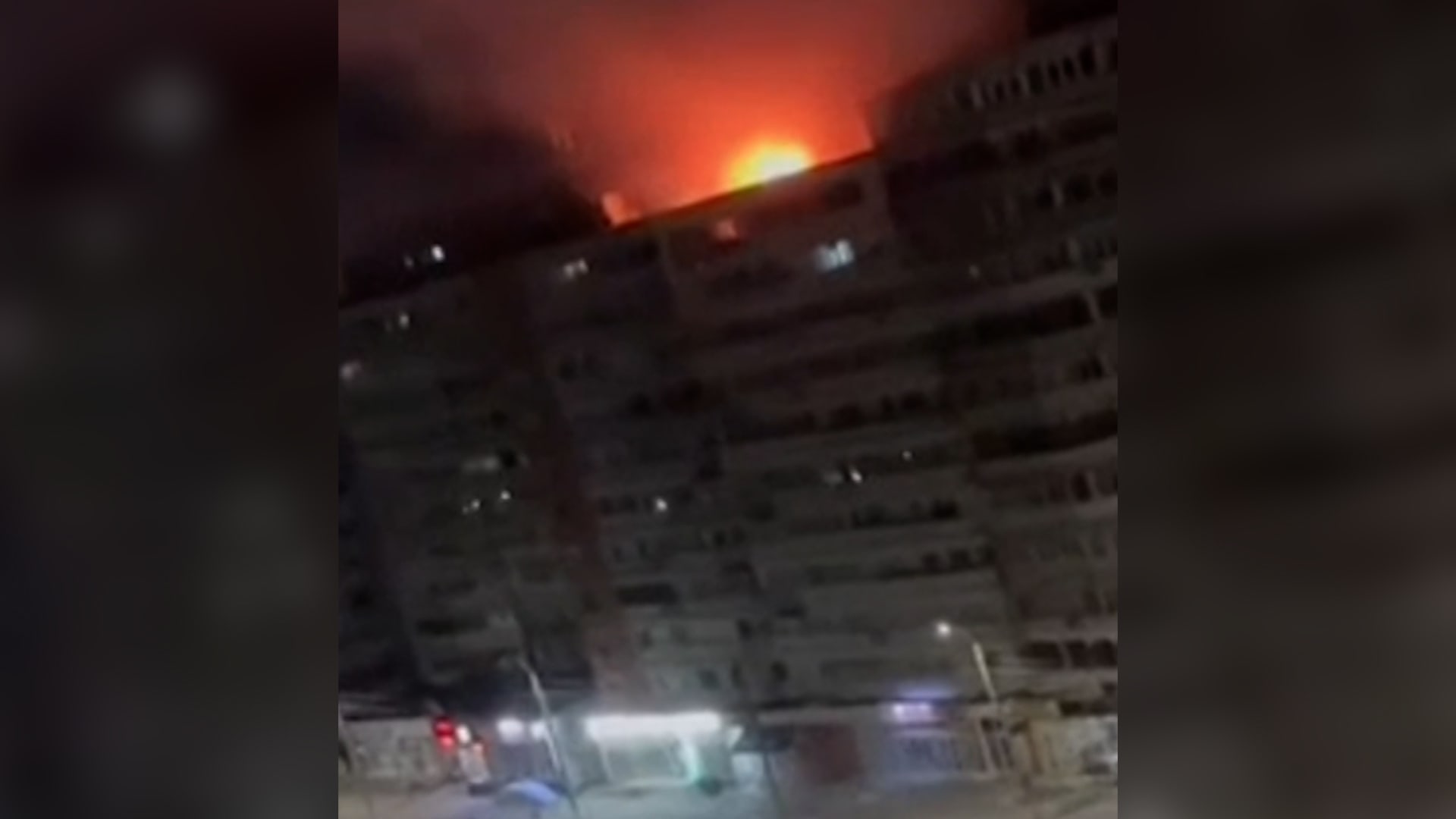 شاهد.. طائرة روسية بدون طيار تنفجر في مبنى سكني برومانيا