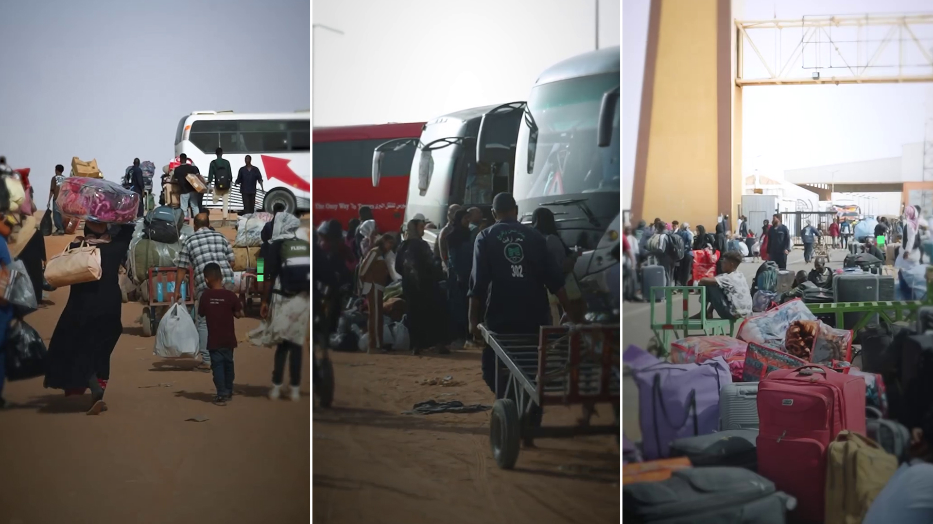"العودة رغم كل شيء".. معبر "أرقين" يروي حكاية السودانيين العائدين من مصر