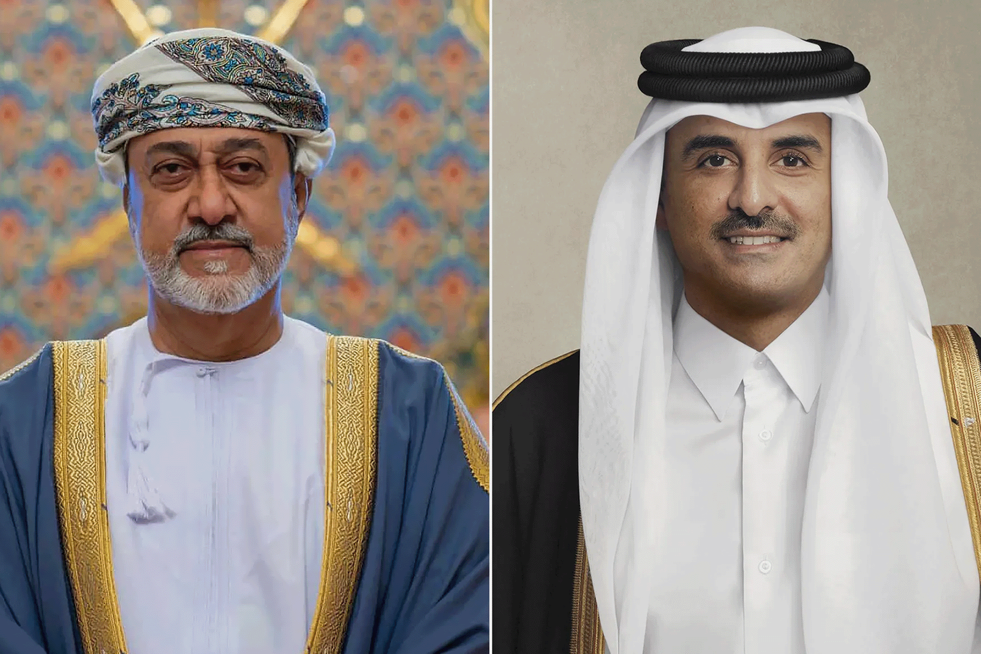 أمير قطر وسلطان عُمان يبحثان في اتصال هاتفي التطورات بالمنطقة
