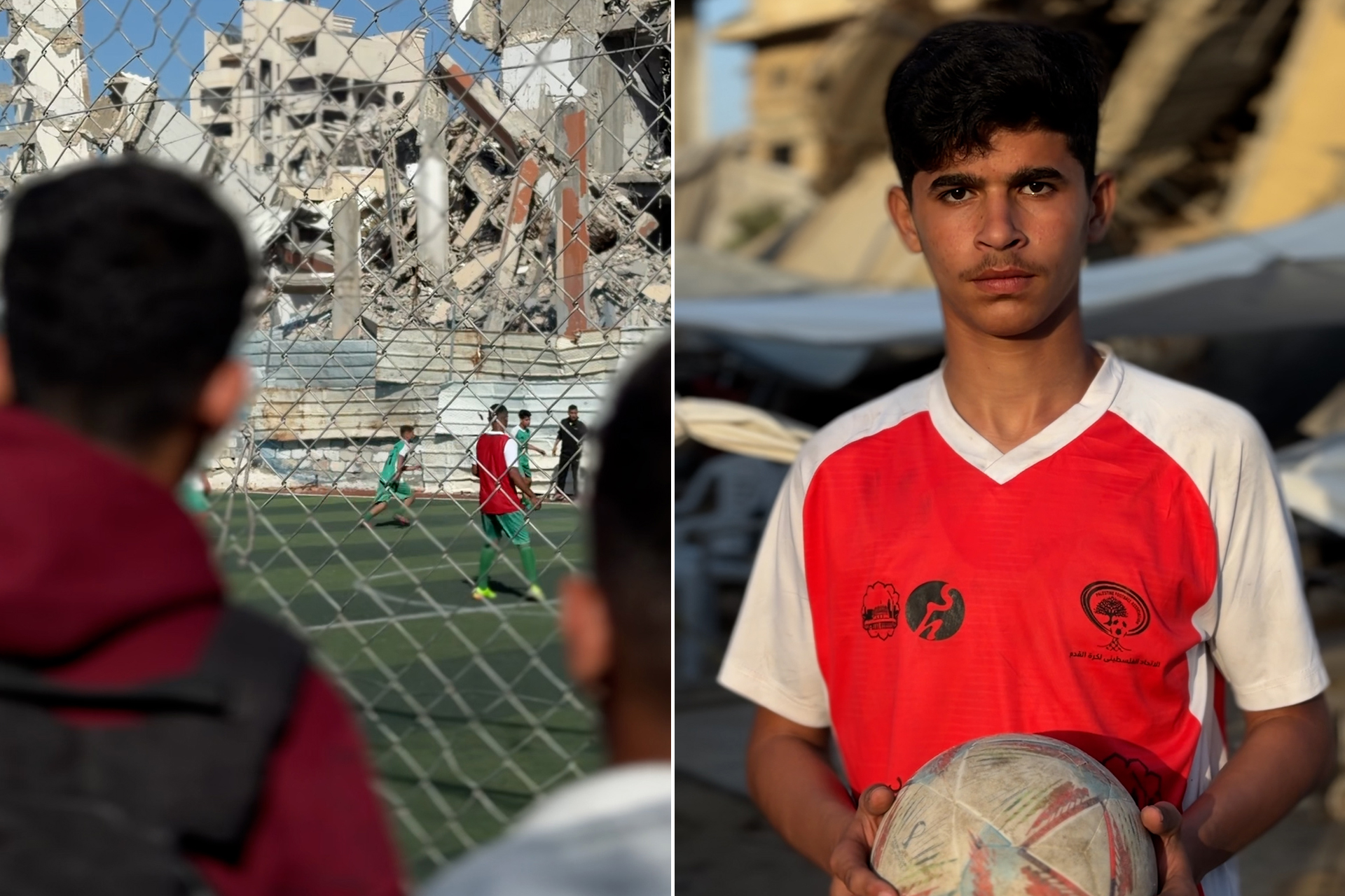 جدته أخرجته من بين الركام.. كرة القدم ملاذ فتى فلسطيني فقد عائلته