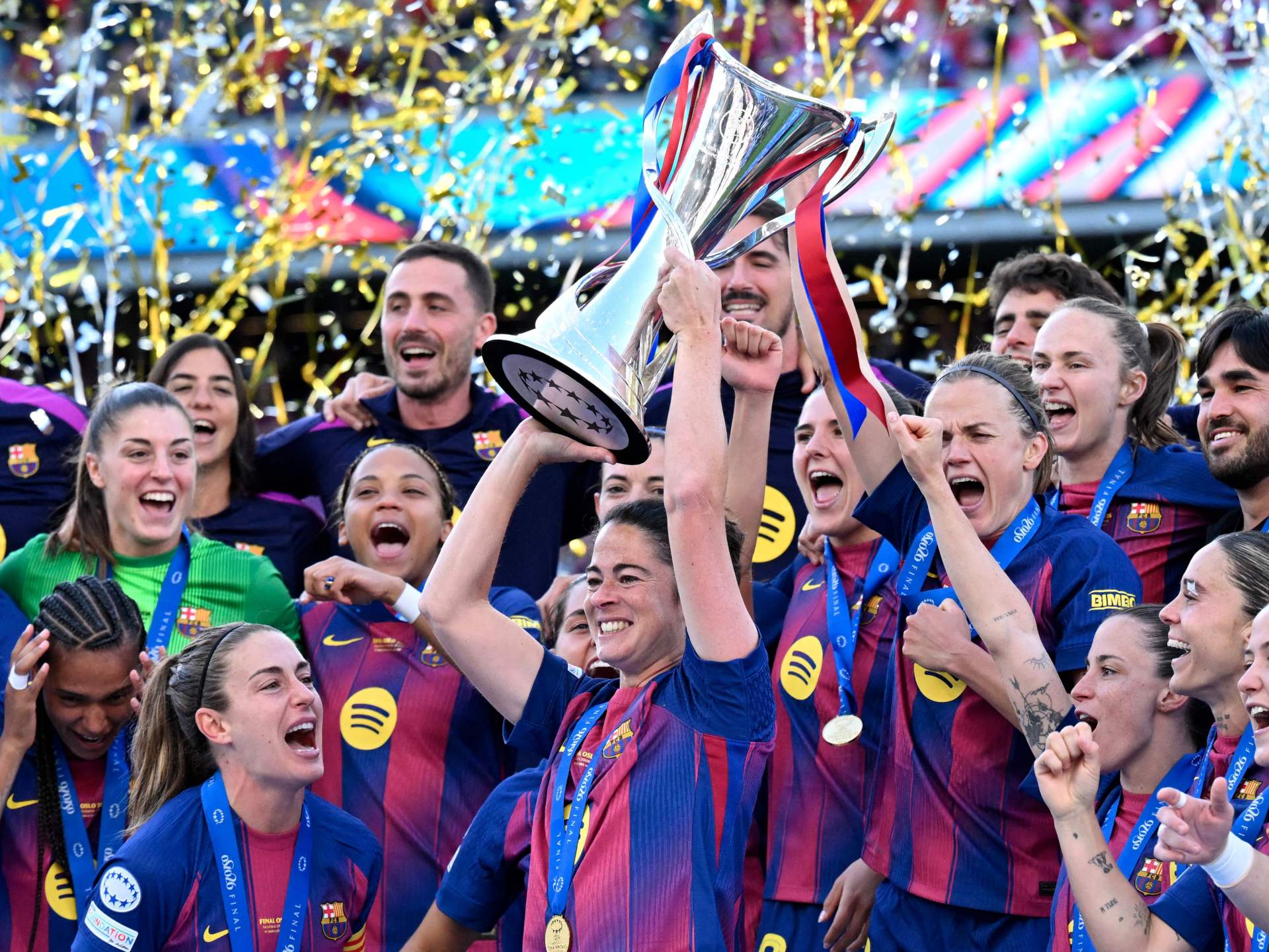 شاهد.. برشلونة يتوج بلقب دوري أبطال أوروبا للسيدات