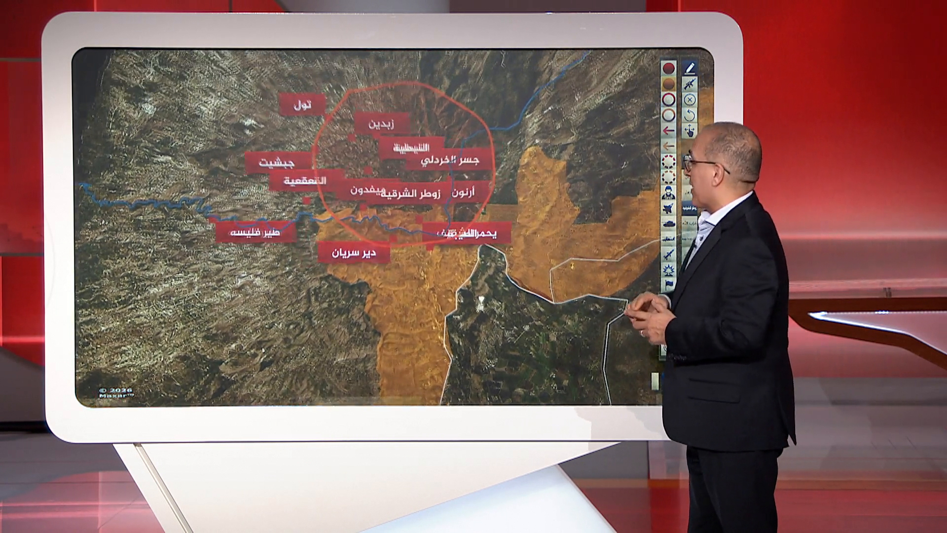 عبر الخريطة التفاعلية.. الجيش الإسرائيلي يعلن استكمال عملياته بمنطقة نهر الليطاني